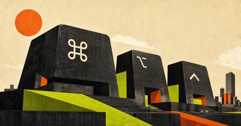 Command, Option and Control keys as architectural forms
